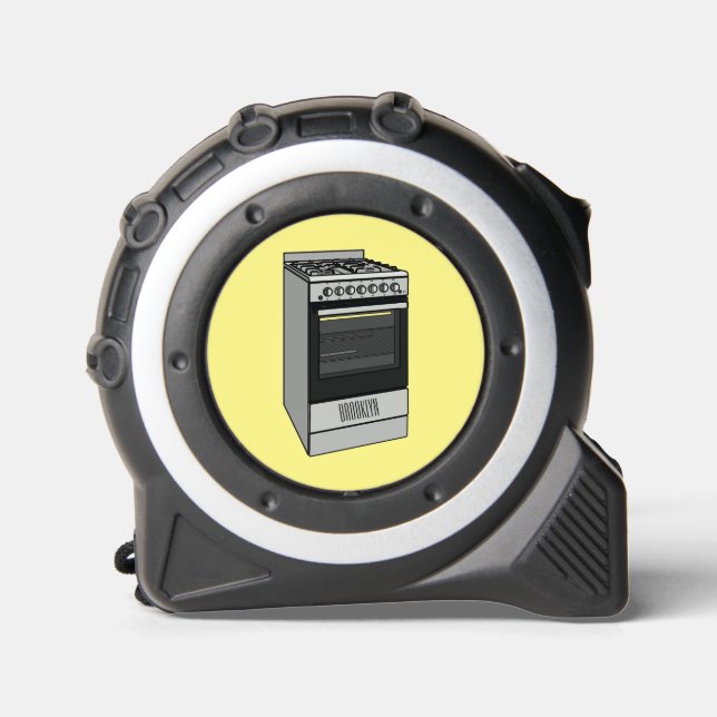 Electric stove cartoon illustration 1 (Front)