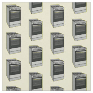 Electric stove cartoon illustration fabric