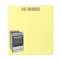Electric stove cartoon illustration
