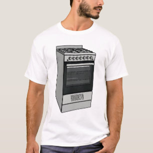 Electric stove cartoon illustration T-Shirt