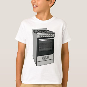 Electric stove cartoon illustration T-Shirt