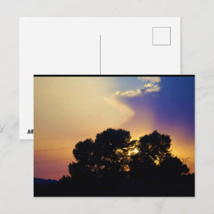 Electric Sunset Sky Postcard