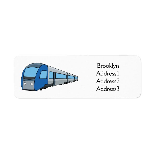 Electric train cartoon illustration (Front)