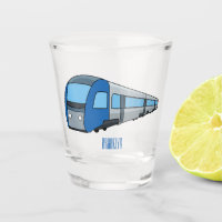 Electric train cartoon illustration