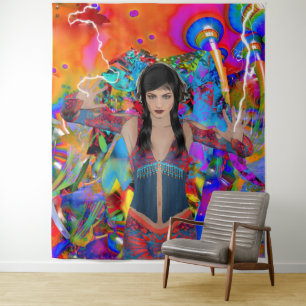 Electric Traveller Tapestry