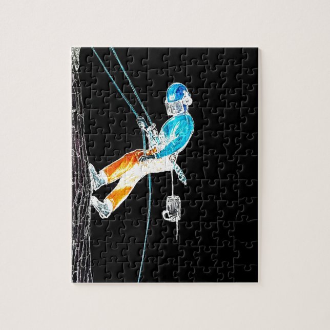 Electric  Tree Surgeon Arborist chainsaw Jigsaw Puzzle (Vertical)