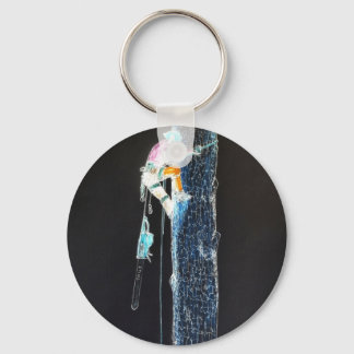 Electric Tree Surgeon Arborist chainsaw Key Ring