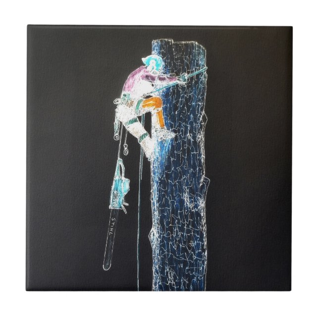 Electric  Tree Surgeon Arborist chainsaw Tile (Front)