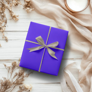 Electric Ultramarine Solid Colour Classic Elegan Wrapping Paper