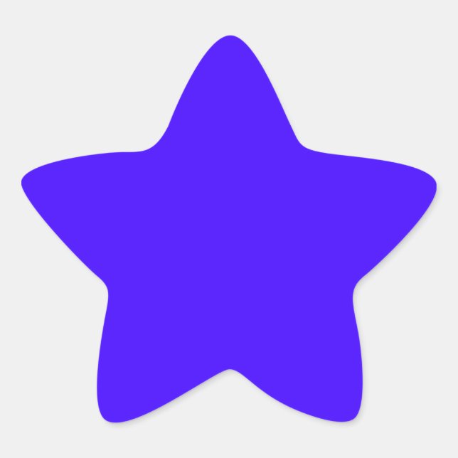 Electric Ultramarine Star Sticker (Front)