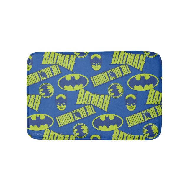 Electric Up Batman - The Dark Knight Pattern Bath Mat (Front)