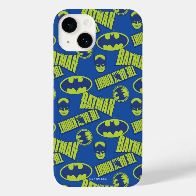 Electric Up Batman - The Dark Knight Pattern Case-Mate iPhone Case (Back)