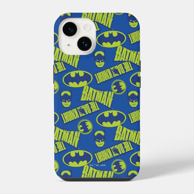 Electric Up Batman - The Dark Knight Pattern iPhone Case (Back)