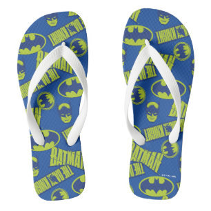 Electric Up Batman - The Dark Knight Pattern Jandals