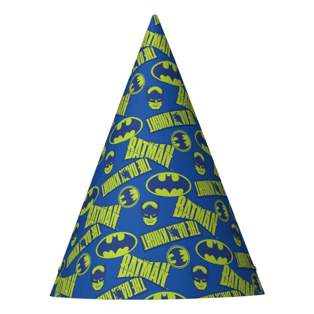 Electric Up Batman - The Dark Knight Pattern Party Hat (Front)