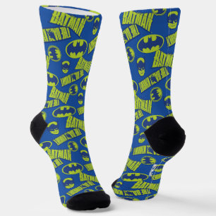 Electric Up Batman - The Dark Knight Pattern Socks