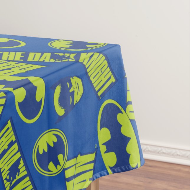 Electric Up Batman - The Dark Knight Pattern Tablecloth (In Situ)