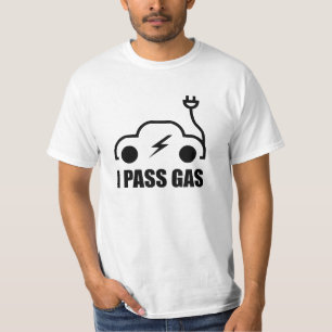 Electric Vehicle Driver Pass On Gas Funny T-Shirt