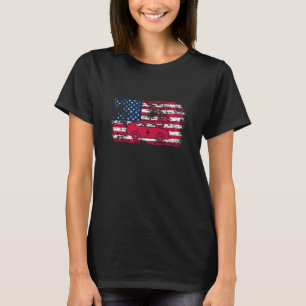 Electric Vehicle EV Electric American Flag Patriot T-Shirt