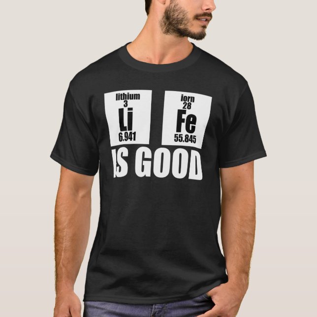 Electric Vehicle Lithium Ion Is Good Ev Car Batter T-Shirt (Front)