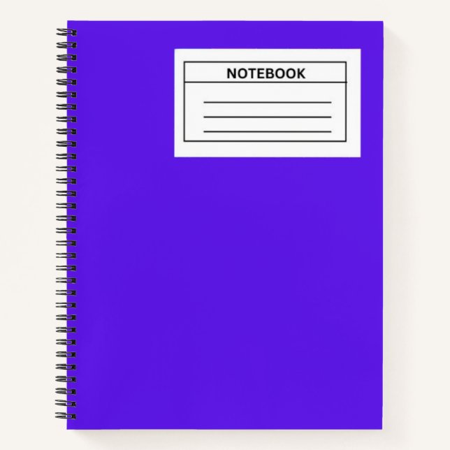 Electric Violet Spiral Notebook  (Front)