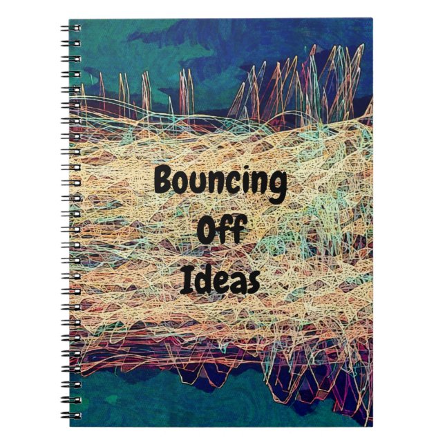 Electric Waves Bouncing Off Ideas Journal Notebook (Front)