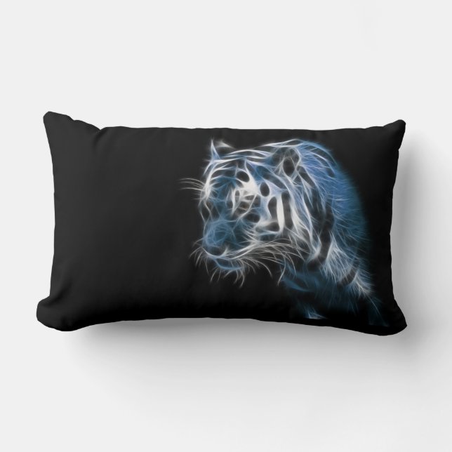 Electric White Tiger Lumbar Cushion (Front)