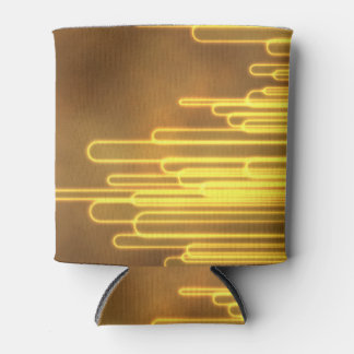 Electric yellow loops on a can cooler