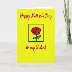 Electric Yellow Mothers Day Card
