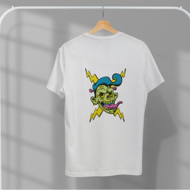 Electric Zombie Head T-Shirt (Creator Uploaded)