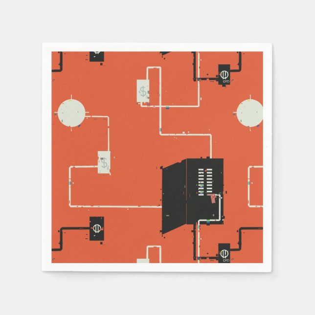Electrical Circuits Paper Napkin (Front)