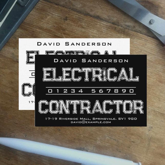 Electrical Contractor Business Card (Creator Uploaded)