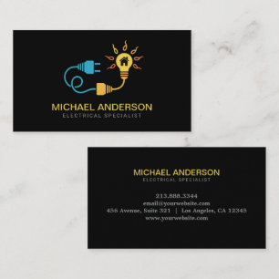 Electrical Contractor Electrician Professional     Business Card