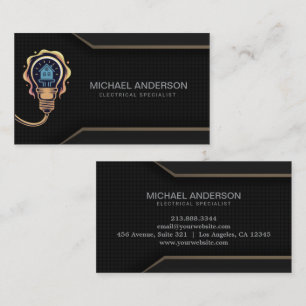 Electrical Contractor Electrician Professional     Business Card