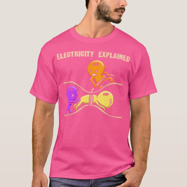 Electrical Diagram Electricity Explained Ohms Watt T-Shirt (Front)