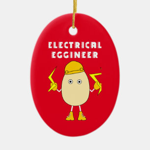 Electrical Eggineer Ceramic Tree Decoration