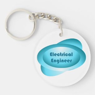 Electrical Engineer Blue Key Ring