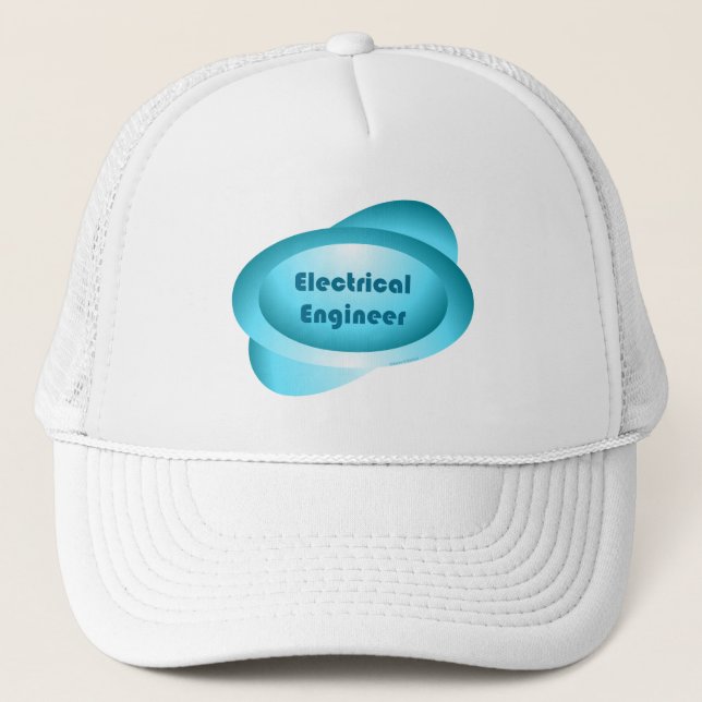 Electrical Engineer Blue Trucker Hat (Front)