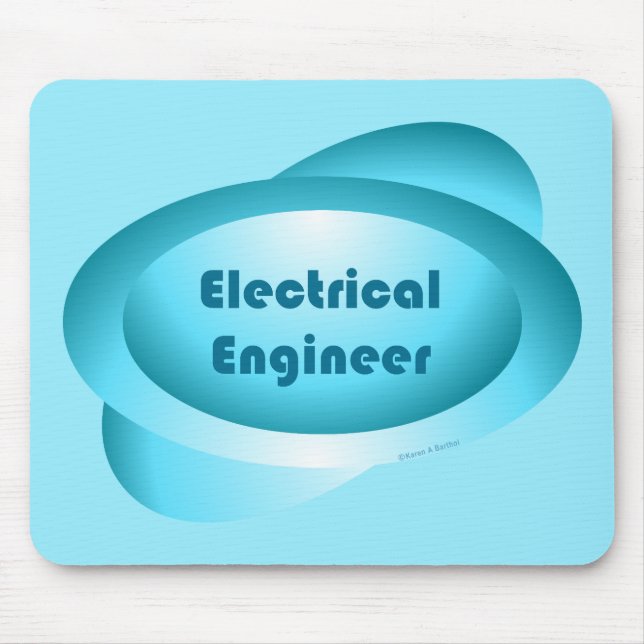 Electrical Engineer Button Mouse Pad (Front)