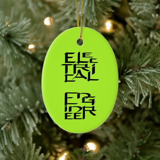 Electrical Engineer Character Ceramic Tree Decoration (Tree)