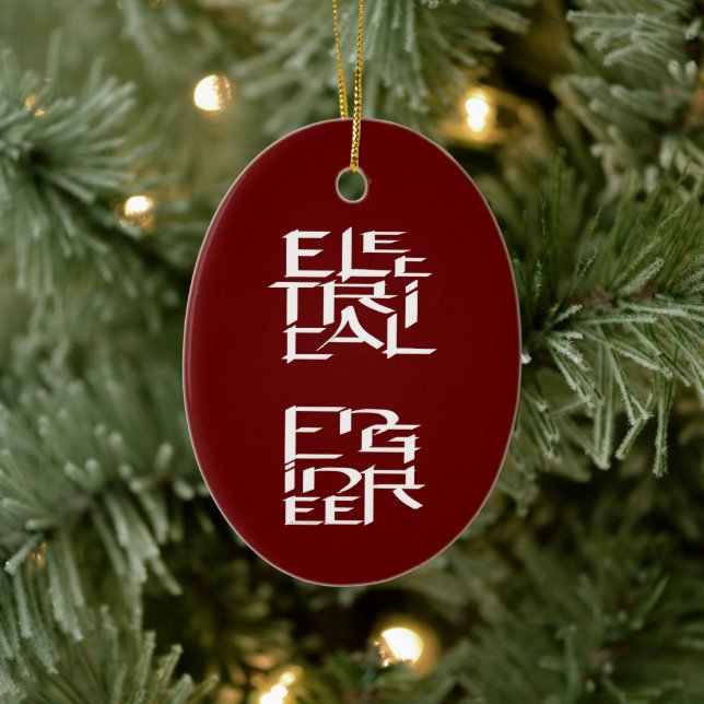 Electrical Engineer Character Ceramic Tree Decoration (Tree)