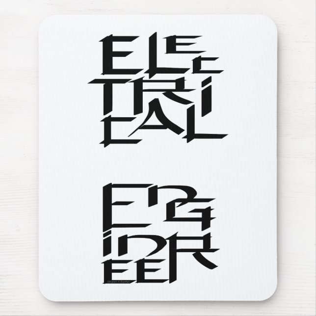 Electrical Engineer Character Mouse Pad (Front)