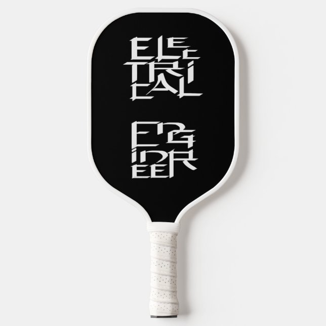 Electrical Engineer Character Pickleball Paddle (Front)