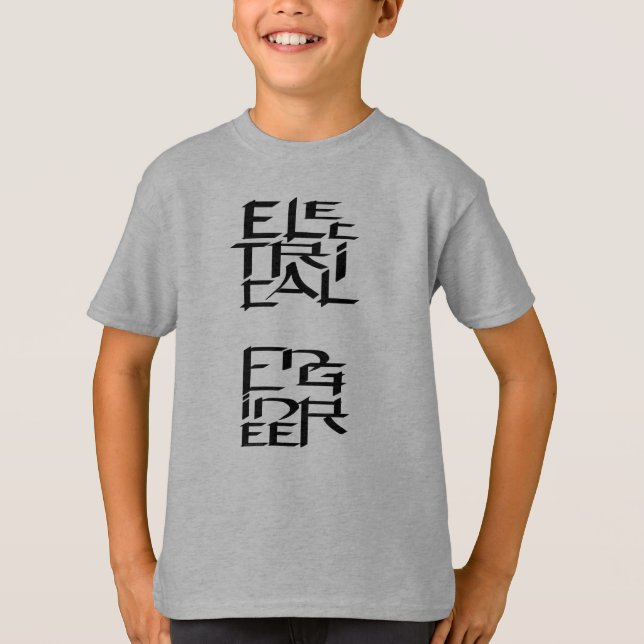 Electrical Engineer Character T-Shirt (Front)