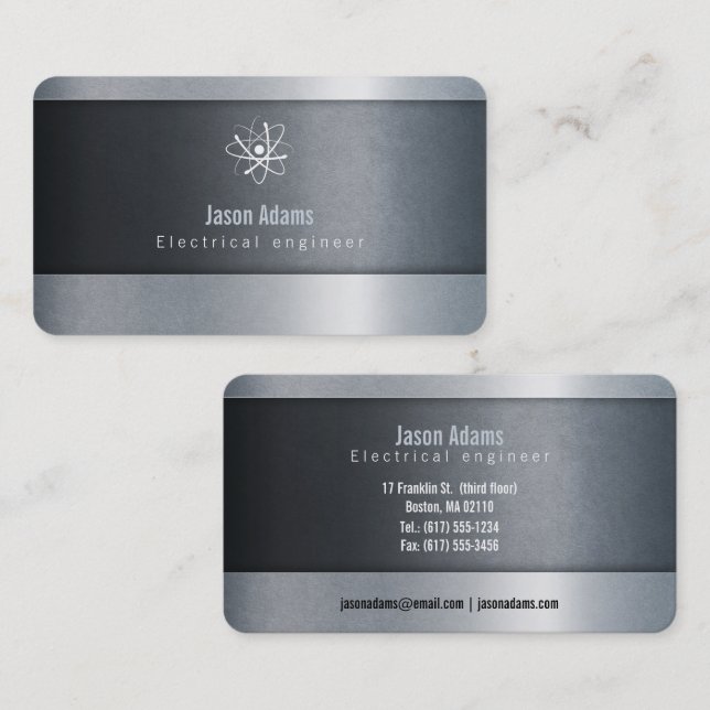 Electrical Engineer | Cool Modern Business Card (Front/Back)