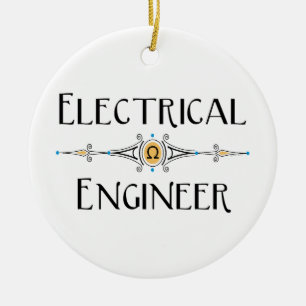 Electrical Engineer Decorative Line  Ceramic Tree Decoration