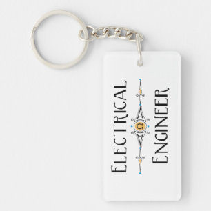 Electrical Engineer Decorative Line  Key Ring