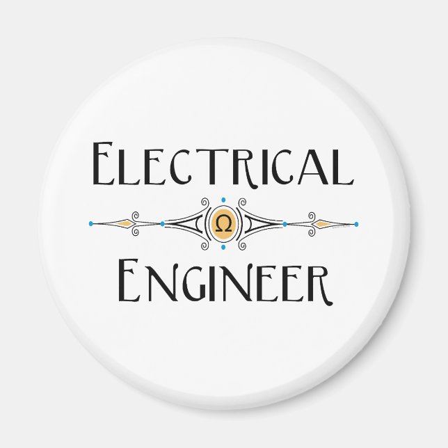 Electrical Engineer Decorative Line  Magnet (Front)