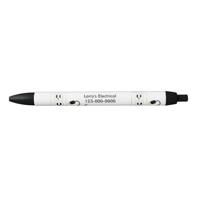 Electrical Engineer Design Black Ink Pen (Front)