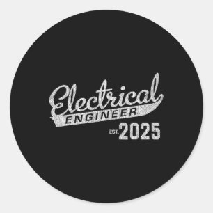 Electrical Engineer Graduation 2025  Classic Round Sticker